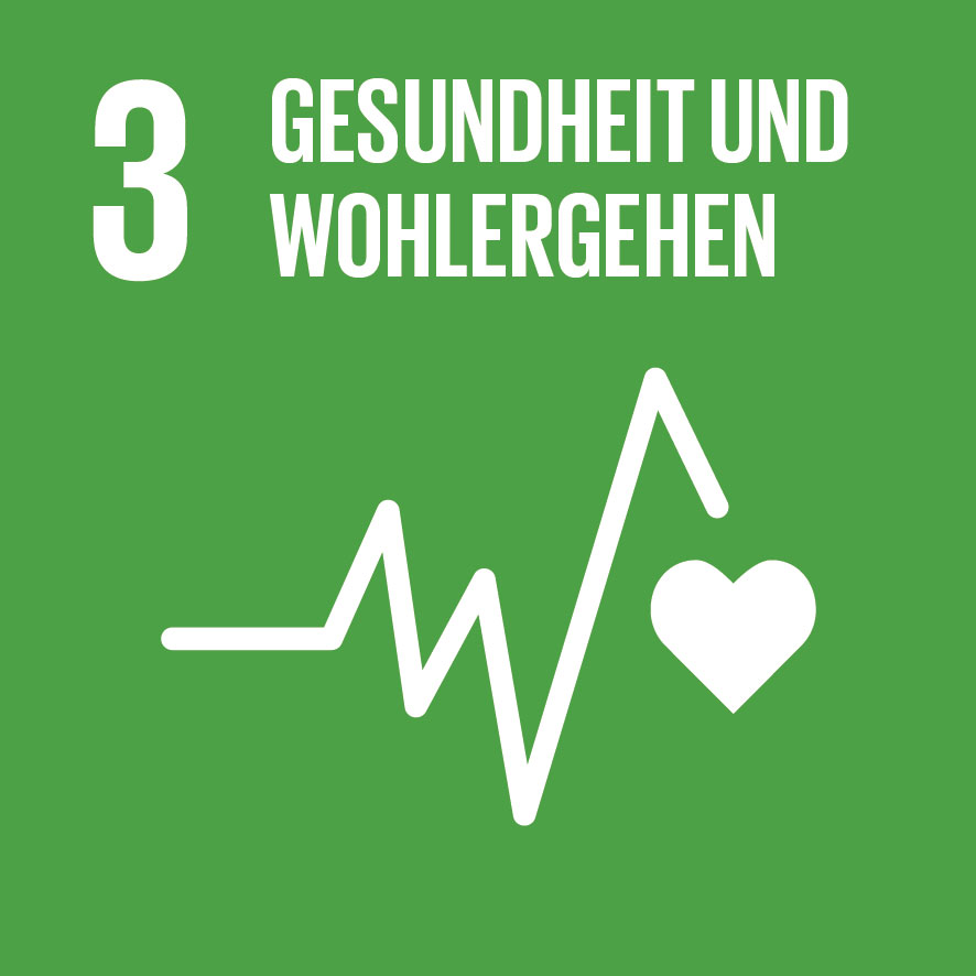 Logo von SDG 3 Gesundheit und Wohlergehen