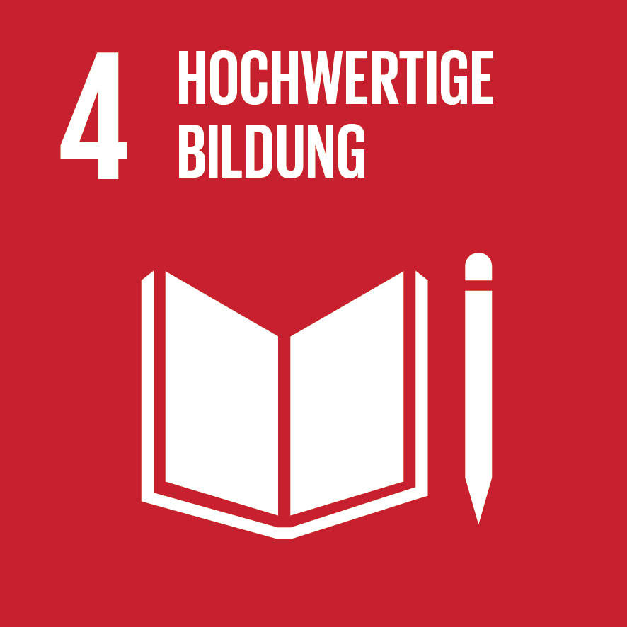 Logo von SDG 4 Hochwertige Bildung
